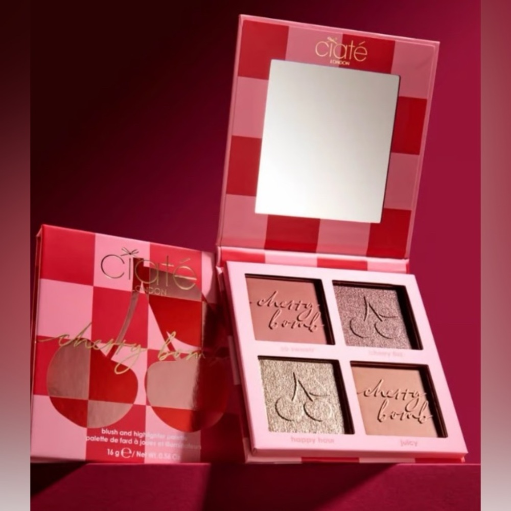CIATÉ LONDON Cherry Bomb Blush and Highlighter Palette